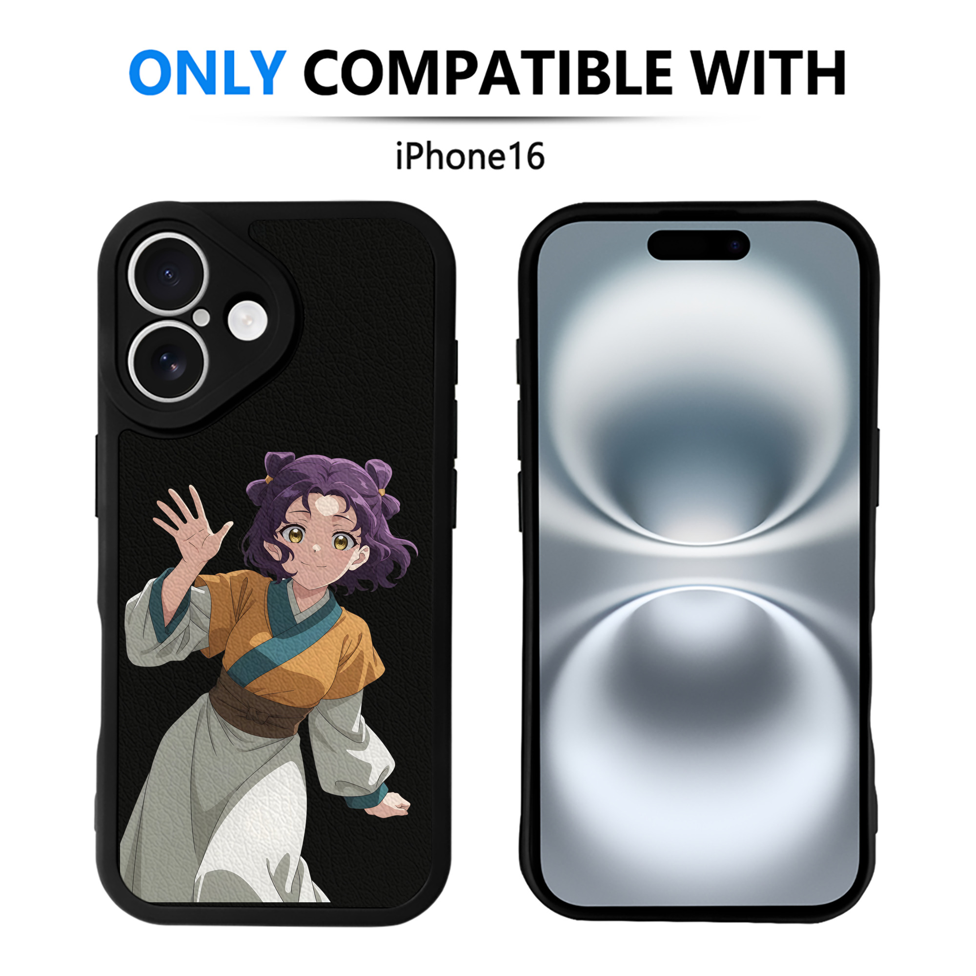 （画像用） 薬屋のひとりごと The Apothecary Diaries 【iPhone 16シリーズ対応】シリコンスマホケース（レザー調） 材質：シリコン